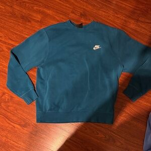 Nike Men's Deep Teal Crewneck Sweater size MEDIUM